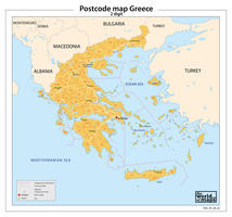 Digitale postcodekaart Griekenland 2-cijferig 82