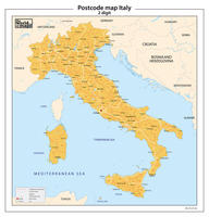Italië 2-cijferige postcodekaart 86