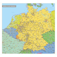 Kaart Benelux + Duitsland