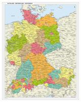 Duitsland-Zwitserland-Oostenrijk regiokaart