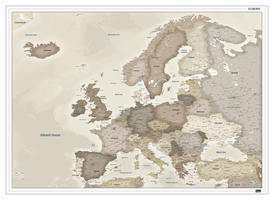 Digitale Europakaart nostalgisch