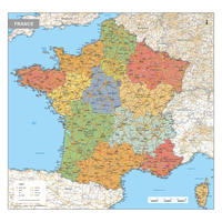 Digitale Frankrijk Kaart Staatkundig
