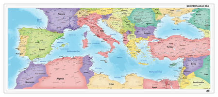 Landen rondom de Middellandse Zee