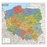 Staatkundige landkaart Polen
