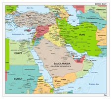 Digitale Midden Oosten staatkundig 1307