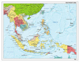 Digitale Zuidoost Azië staatkundig 1305
