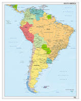 Digitale Zuid-Amerika staatkundig 1280