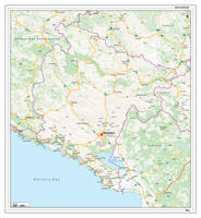 Wegenkaart Montenegro