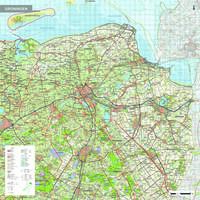 Topografische kaart Groningen 1:100.000