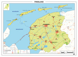 Kaart Friesland 