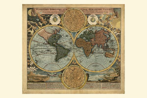 Wereldkaart Johann Baptist Homann 