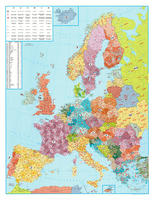 Postcodekaart van Europa