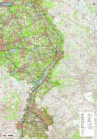 Topografische kaart Limburg 1:100.000