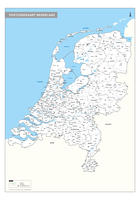 Digitale 2-cijferige Postcodekaart Nederland