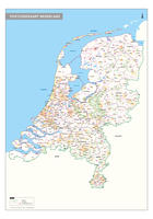 Digitale 2-cijferige Postcodekaart Nederland
