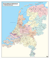 Postcodekaart Nederland