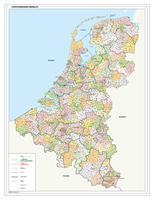 Postcodekaart Benelux 1-2-3 cijferig 1390