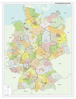 Postcodekaart Duitsland 1-2-3 cijferig 1391