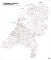 Postcodekaart Nederland