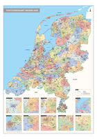 Digitale 2- en 4-cijferige Postcodekaart Nederland