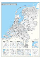 Digitale 4-cijferige Postcodekaart Nederland