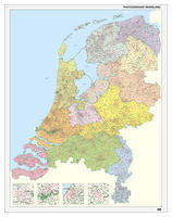 Postcodekaart Nederland 2-, 3- en 4-cijferig