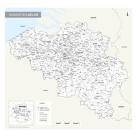 Gemeentekaart België Eenvoudig