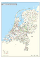 Whiteboard Gemeentekaart Nederland Gedetailleerd
