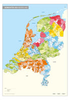 Beprikbare Gemeentekaart Nederland Provinciekleuren