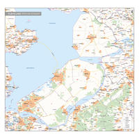 Postcode-/Gemeentekaart Flevoland 