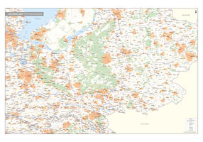 Postcode-/Gemeentekaart Gelderland