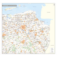 Postcode-/Gemeentekaart Groningen