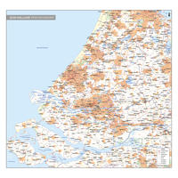 Postcode-/Gemeentekaart Zuid-Holland
