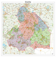 Digitale Postcodekaart Provincie Drenthe