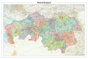 Digitale Postcodekaart Provincie Noord-Brabant