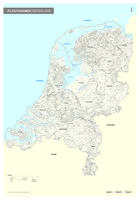 Complete plaatsnamenkaart van Nederland