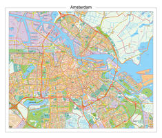 Digitale Postcodekaart Amsterdam 