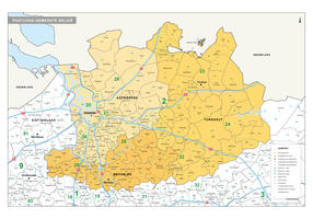 postcode/gemeente kaart Antwerpen