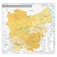 postcode/gemeente kaart Oost-Vlaanderen
