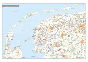 Friesland Digitale Provinciekaart Staatkundig