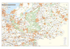 Gelderland Provinciekaart Staatkundig