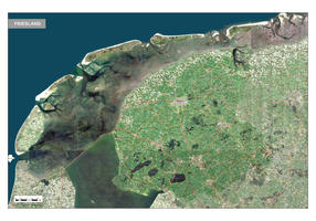 Satellietkaart Friesland