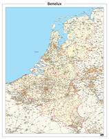 Digitale Beneluxkaart Gedetailleerd
