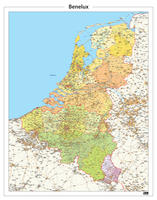 Digitale Beneluxkaart Gedetailleerd