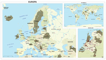 Digitale Schoolkaart Europa/Wereld/Nederland