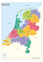 Duidelijke schoolkaart van Nederland