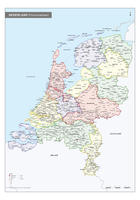 Whiteboard Frisse Landkaart van Nederland