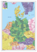 Postcode kaart centraal Europa