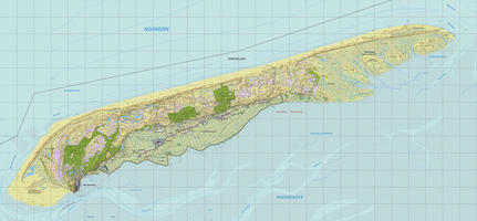 Topografische kaart Texel