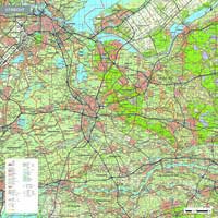 Topografische kaart Utrecht 1:100.000